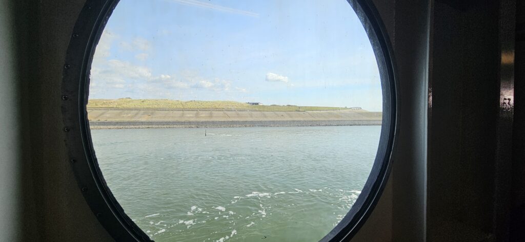 Ausblick aus der Fähre in Texel